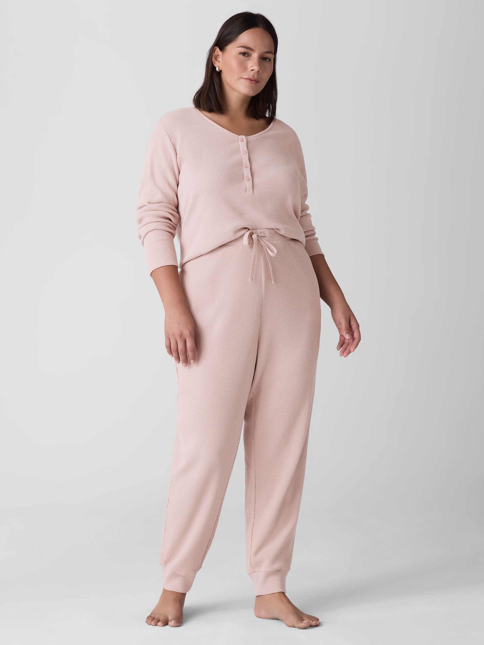 Cozy Organic Cotton Waffle Jogger Sleep Pant