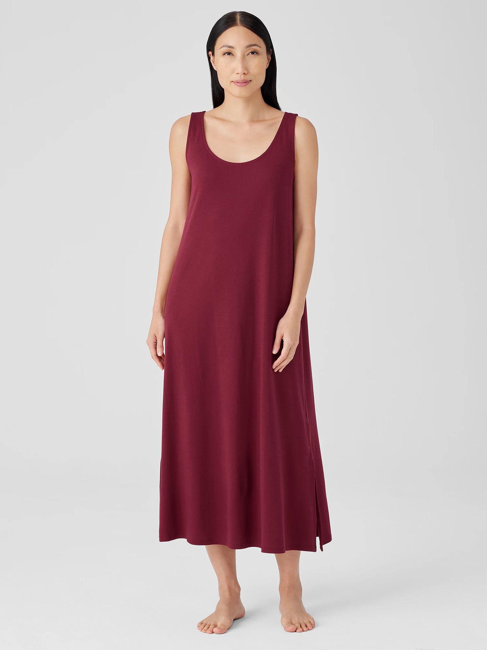 Organic Cotton Interlock Tank Sleep Dress