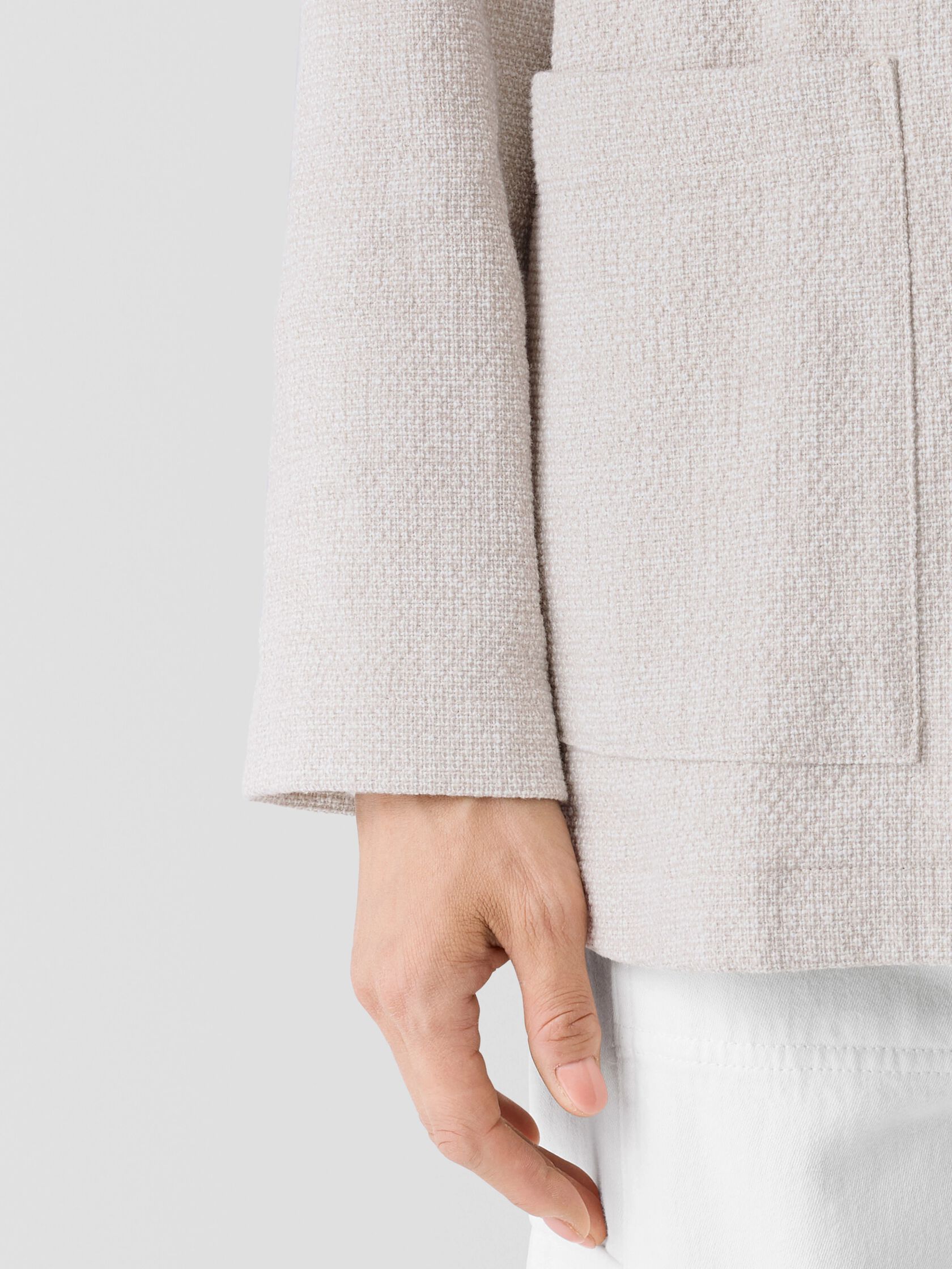 Organic Cotton Tweed Blazer