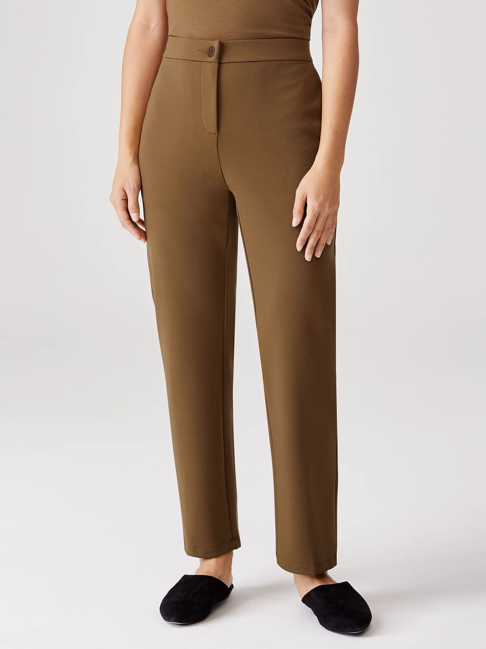 Flex Ponte Slouchy Ankle Pant