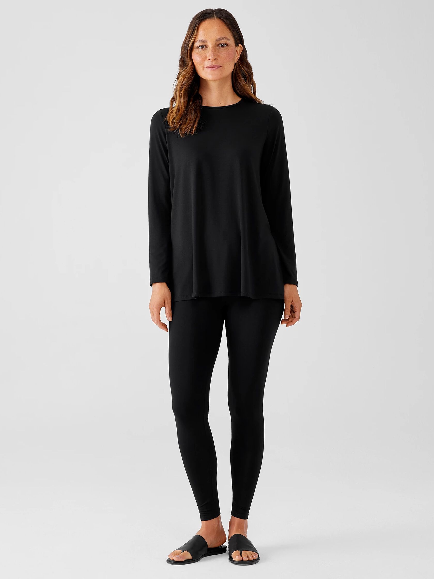 System Viscose Jersey Ankle Leggings