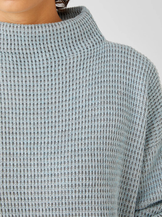 Peruvian Organic Cotton Blend Funnel Neck Top