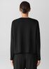 Cozy Brushed Terry Hug Round Neck Box-Top