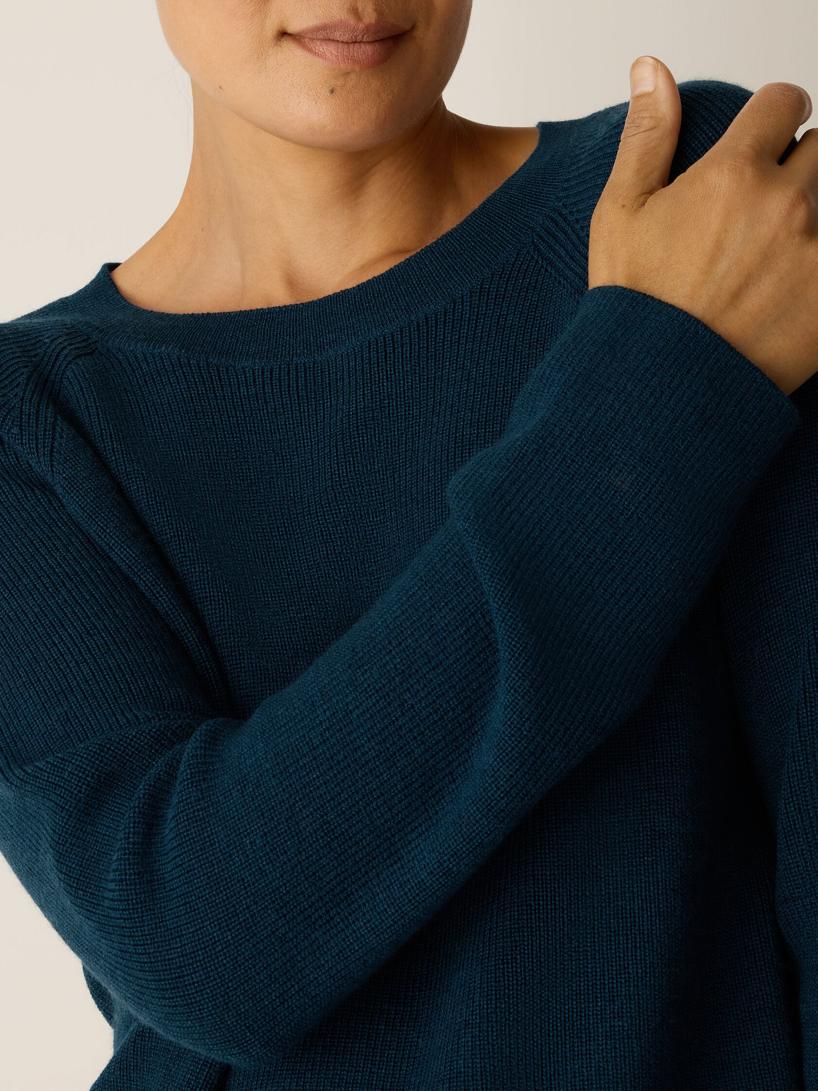 Merino Crew Neck Top in Regenerative Wool