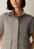 Light Cotton Nylon High Collar Vest