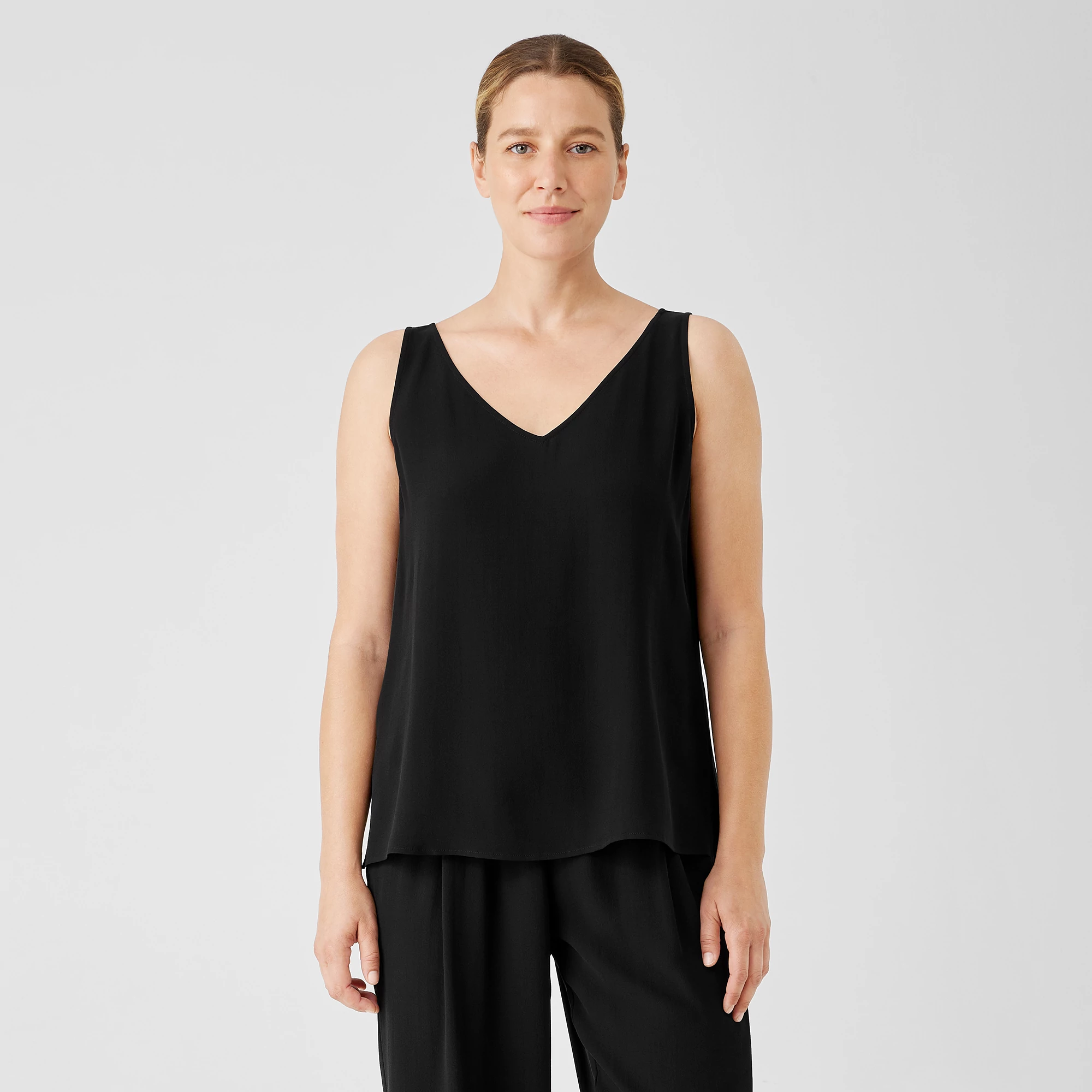 eileen fisher silk georgette crepe