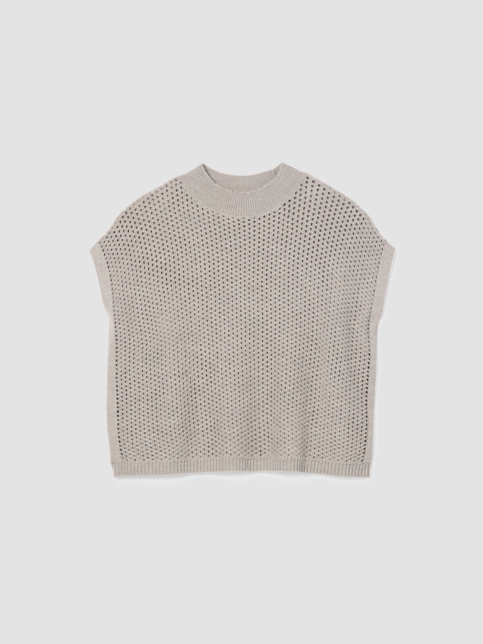 Merino Mock Neck Top in Regenerative Wool