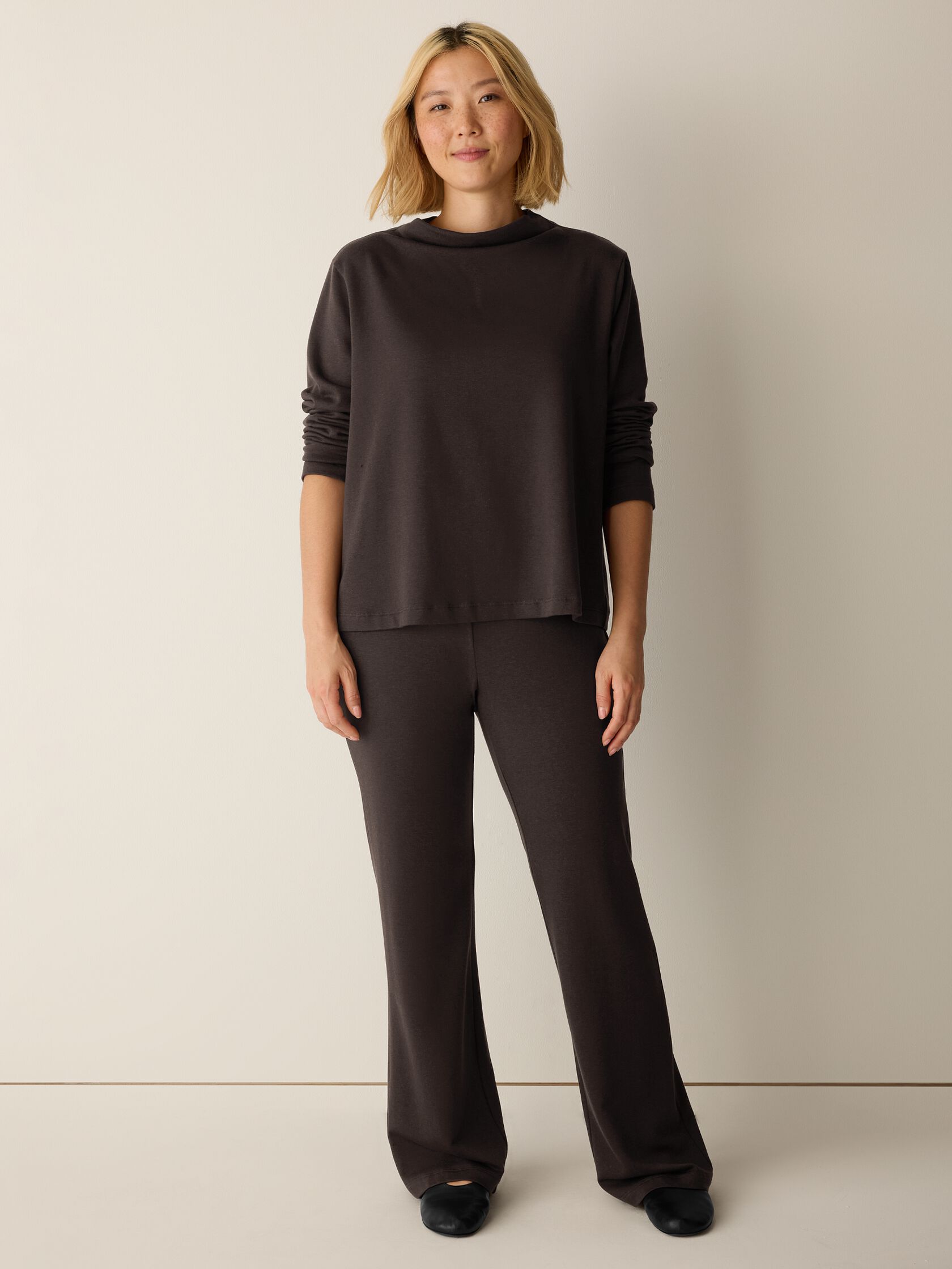 Cozy Brushed Terry Hug Kick Pant