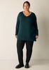 Peruvian Cotton Blend V-Neck Top