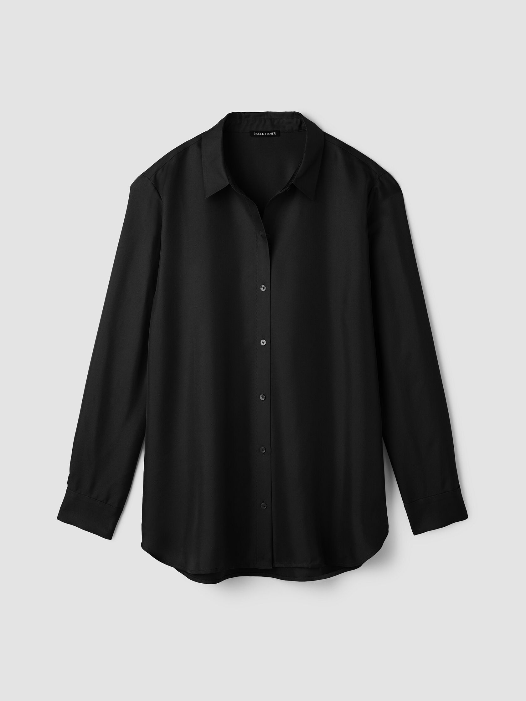 Silk Twill Classic Collar Shirt