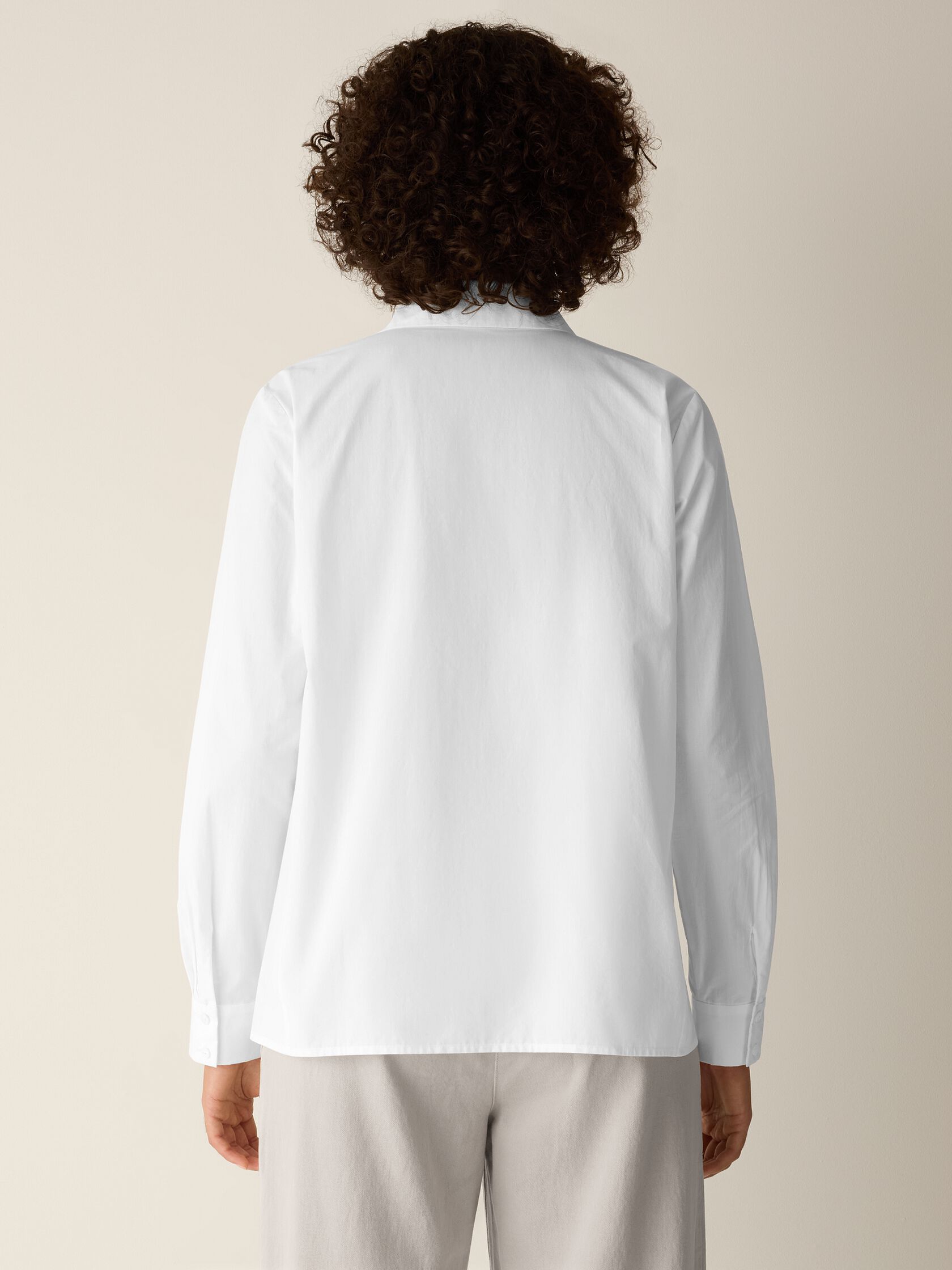 Organic Cotton Poplin Classic Collar Swing Shirt