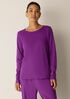 Organic Cotton Interlock Crew Neck Sleep Top
