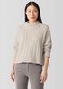 Cotton Fluff Rib Turtleneck Top