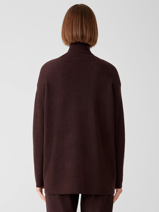Merino Turtleneck Top in Responsible Wool