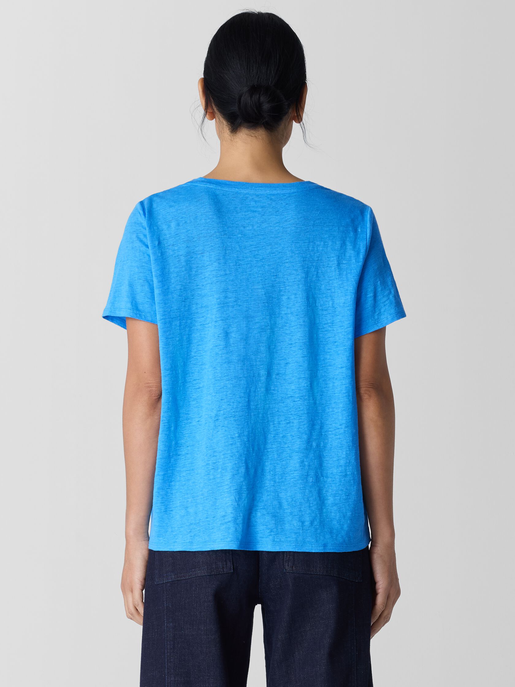 Organic Linen Jersey Crew Neck Tee