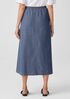 Airy Organic Cotton Twill A-Line Skirt