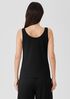 Pima Cotton Stretch Jersey Scoop Neck Tank