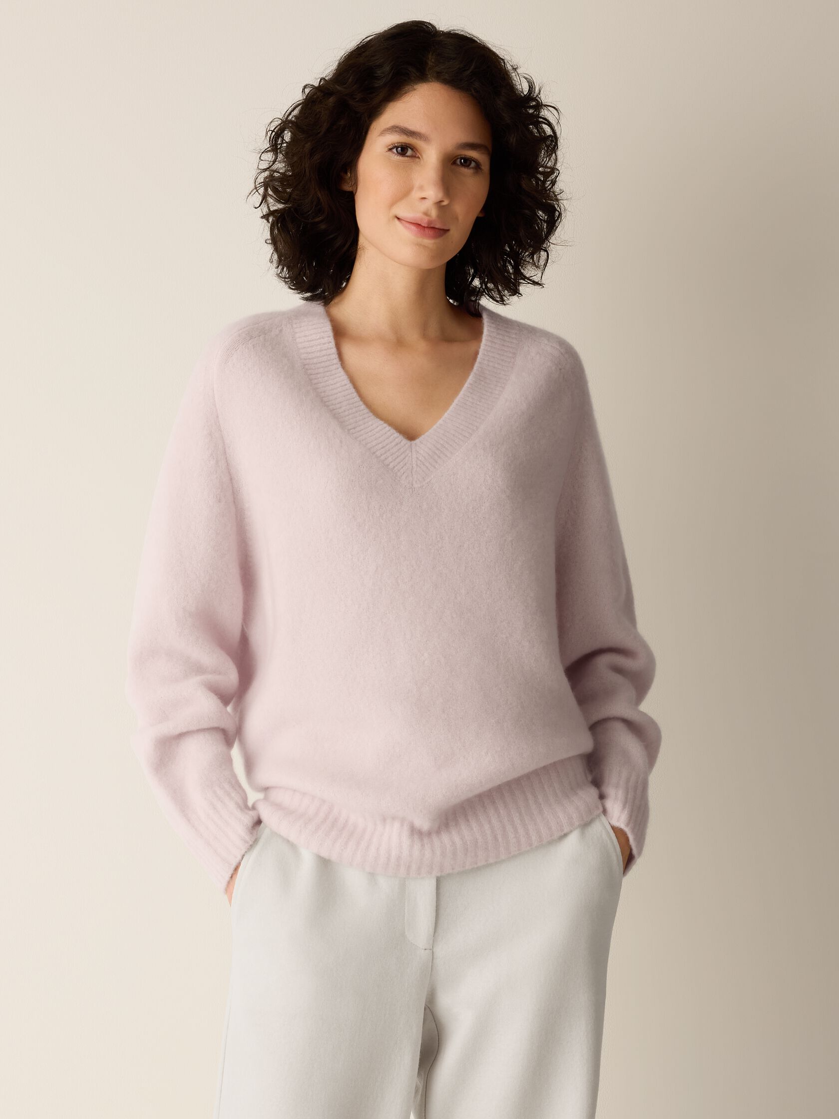 Cashmere Silk Bliss V-Neck Top