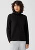 Cozy Brushed Terry Hug Scrunch Neck Top