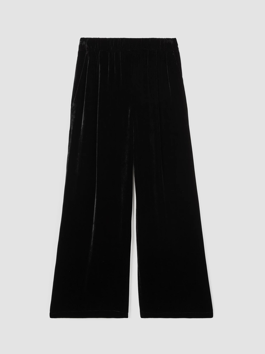 Velvet Wide-Leg Pant