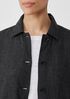 Puckered Organic Linen Shirt Jacket