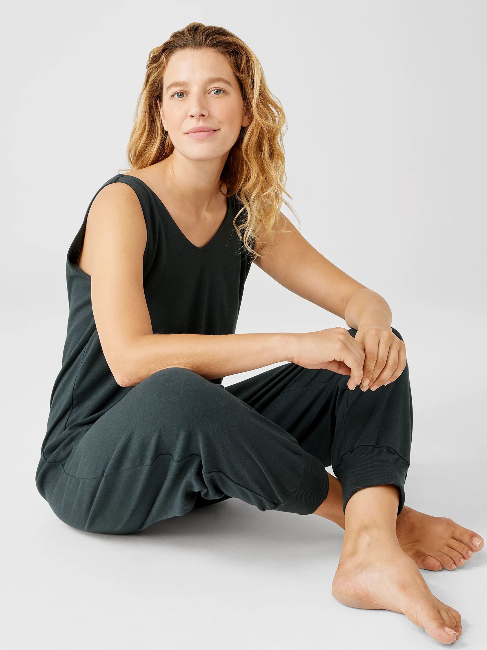 Cozy Organic Cotton Interlock Jumpsuit