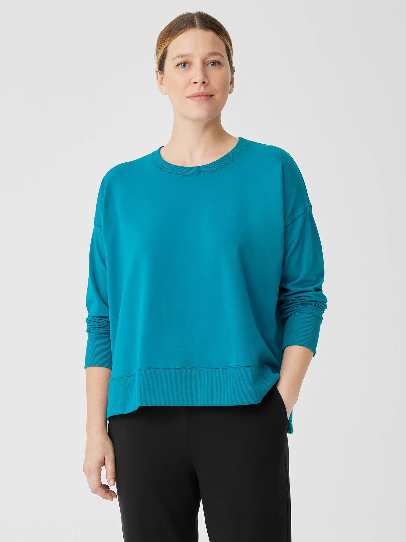 Pima Cotton Stretch Jersey Box-Top