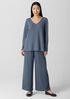 Silk Georgette Crepe Wide-Leg Pant