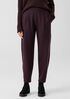 Boiled Wool Jersey Pleated Lantern Pant