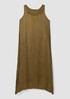 Crushed Cupro Scoop Neck Dress