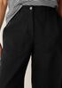 Garment-Dyed Utility Cotton Wide-Leg Pant