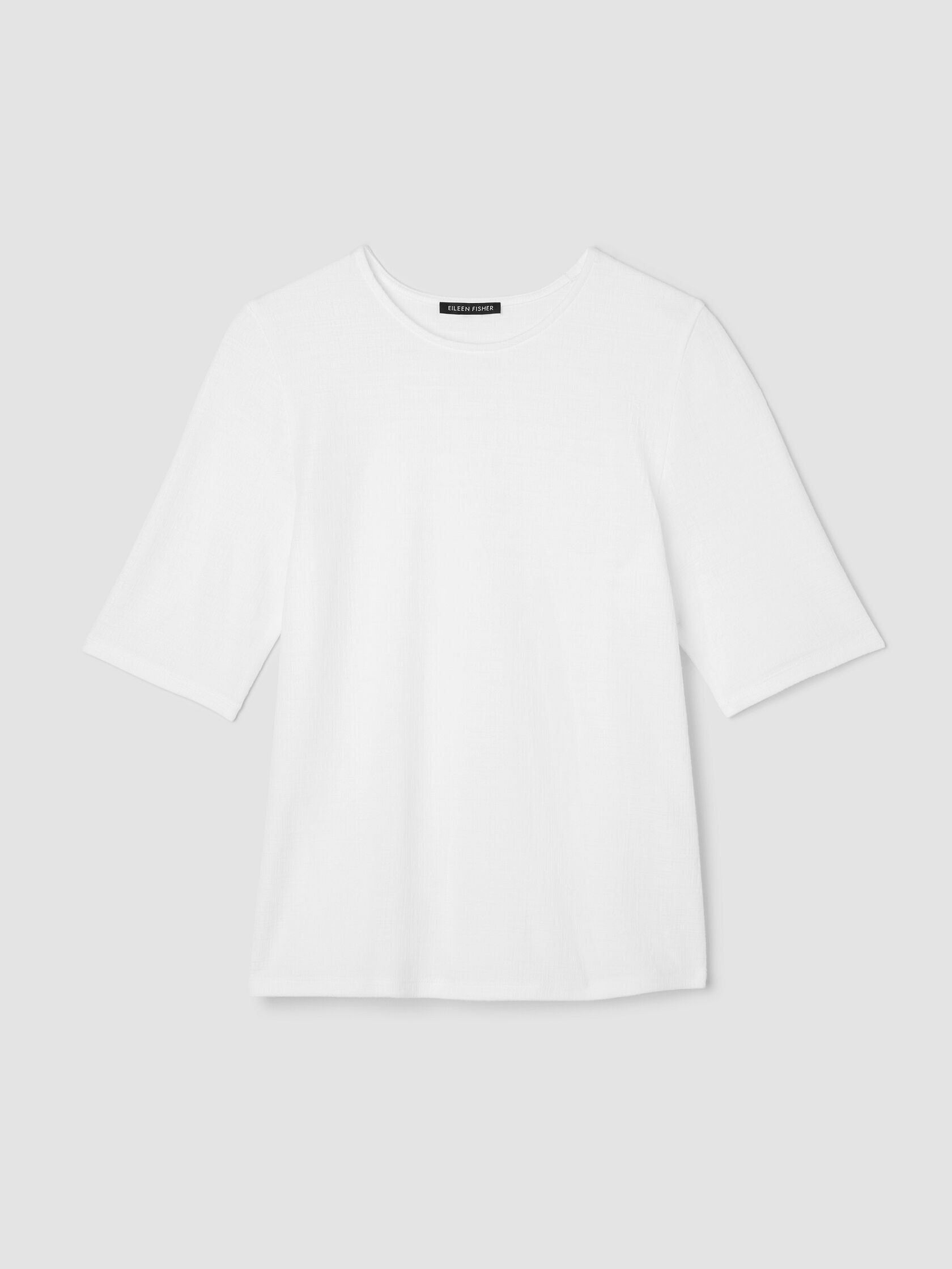 Cross Hatch Stretch Jersey Crew Neck Top