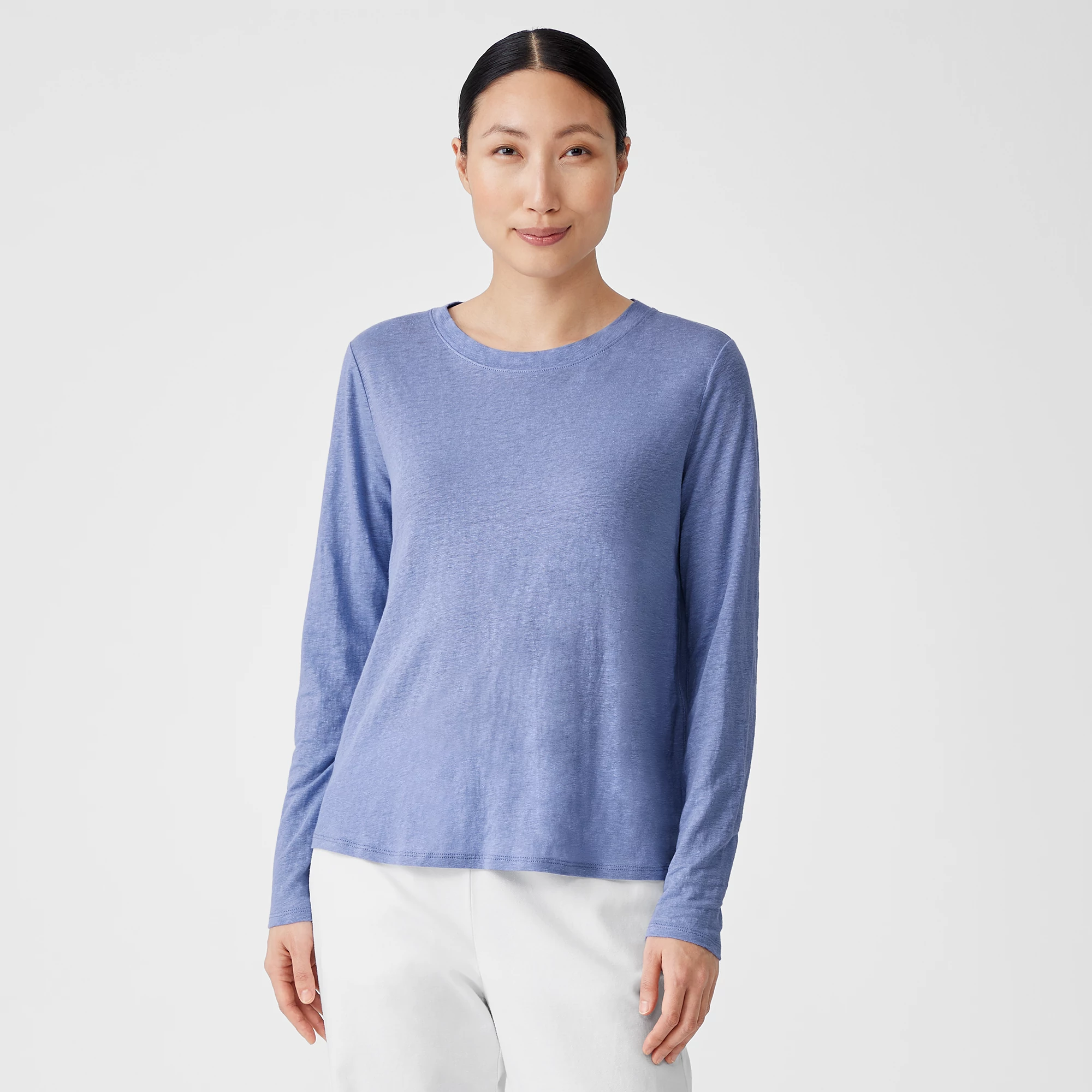 Eileen fisher organic linen top Clearance