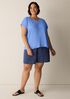 Organic Linen Jersey V-Neck Tee