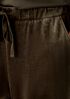 Cozy Velour Knit Wide-Leg Pant