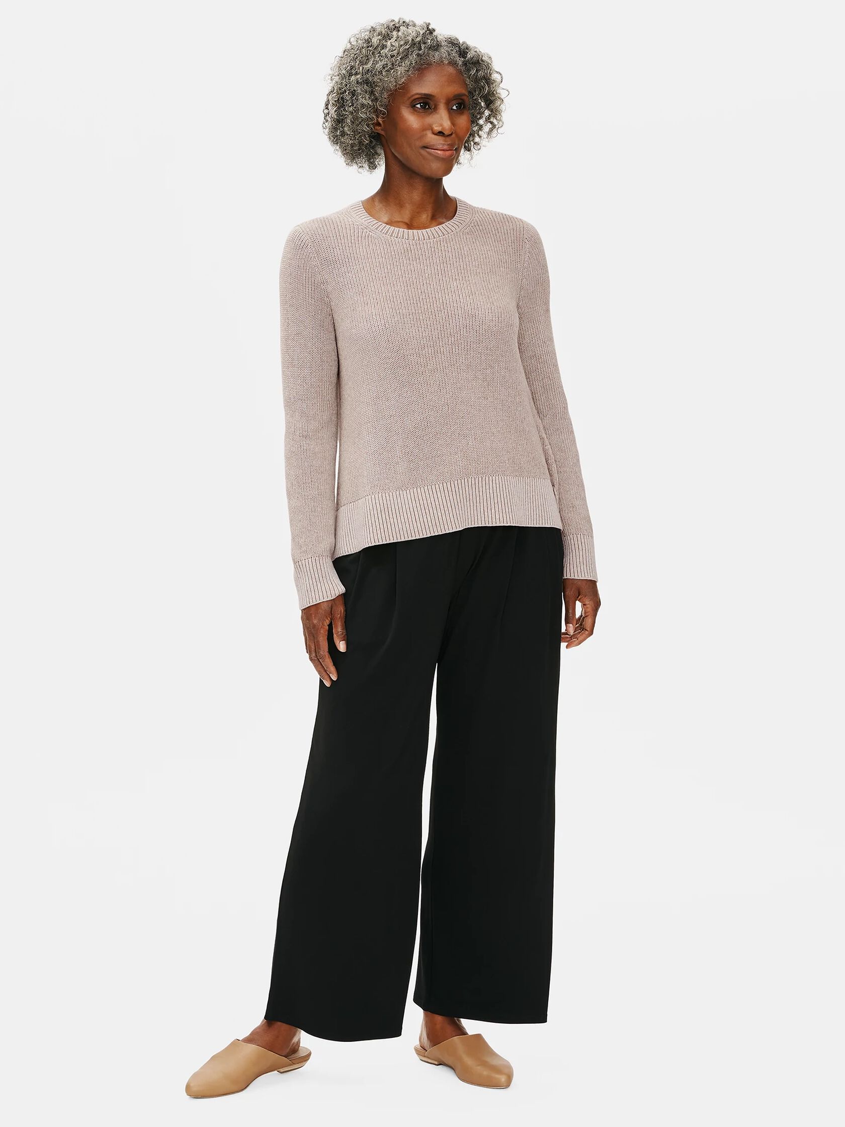 Peruvian Organic Cotton Crew Neck Top