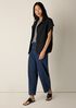 Light Cotton Nylon High Collar Vest