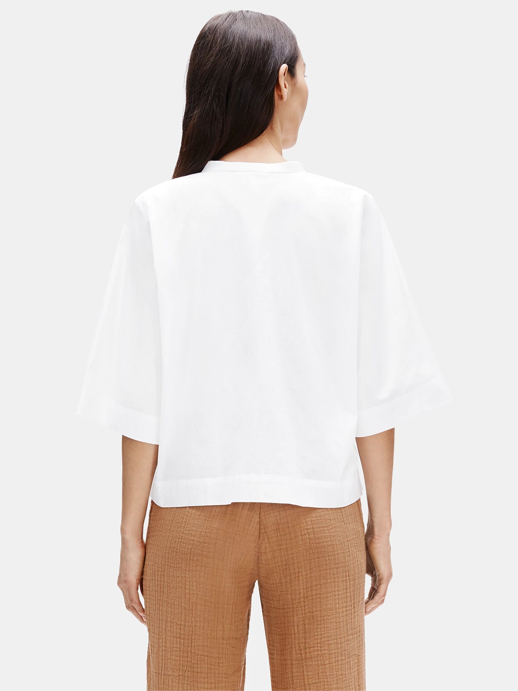 Organic Cotton Elbow-Sleeve Shirt