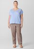 Organic Linen Jersey V-Neck Tee