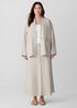 Organic Linen High Collar Jacket