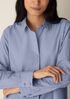 Striped Organic Cotton Poplin Classic Collar Shirt