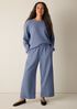 Organic Cotton Doubleweave Wide-Leg Pant