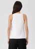 Pima Cotton Stretch Jersey Round Neck Tank