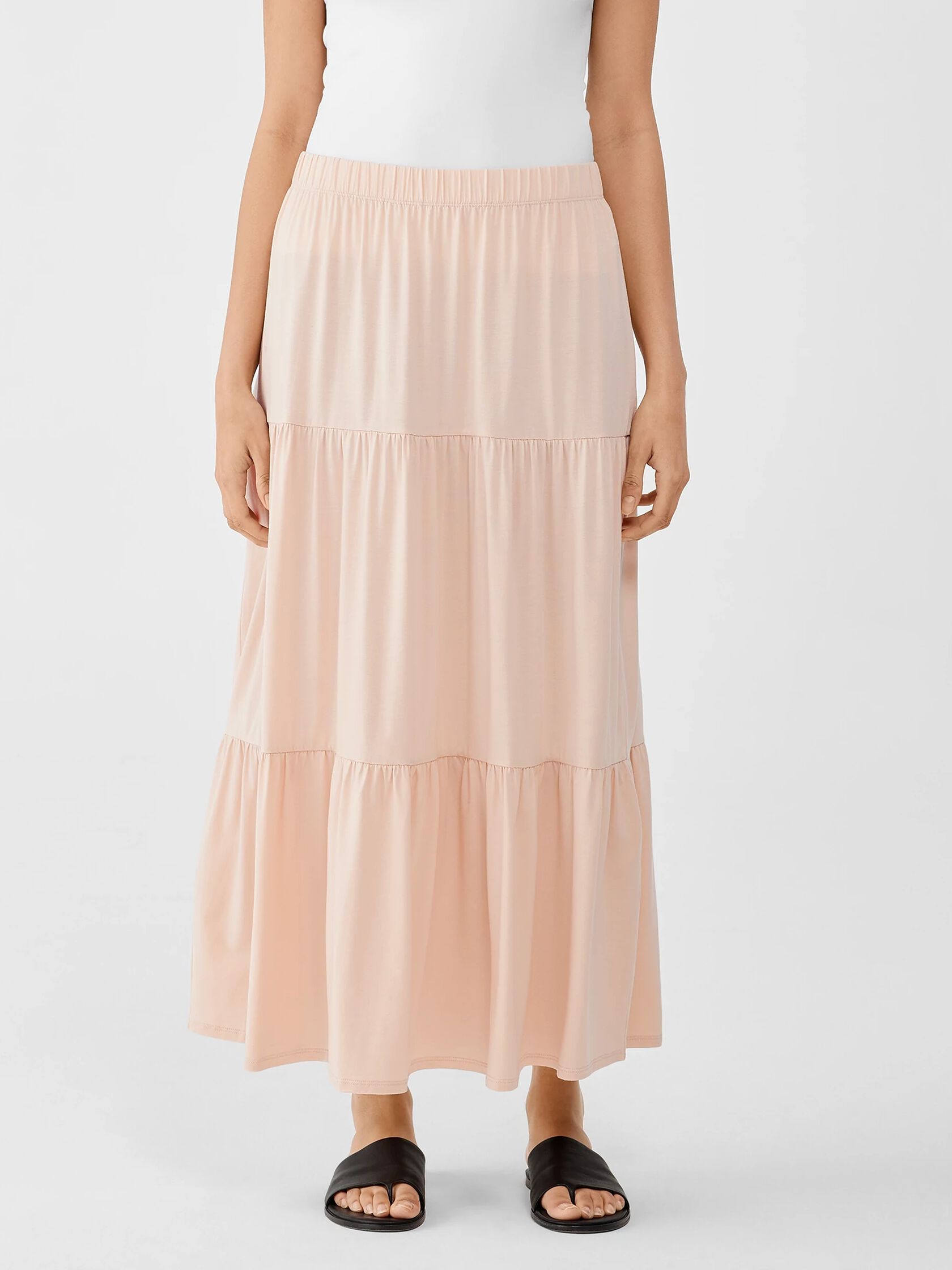 Fine Jersey Tiered Skirt