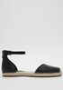 Lala Tumbled Leather Espadrille Flat