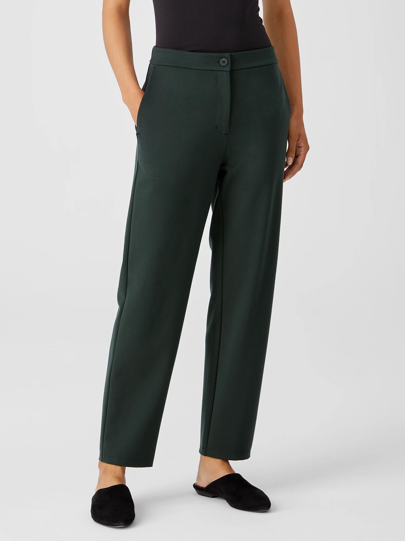 Washable Flex Ponte Slouchy Pant