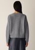 Fine Felted Wool Crew Neck Short Top in Regenerative Wool