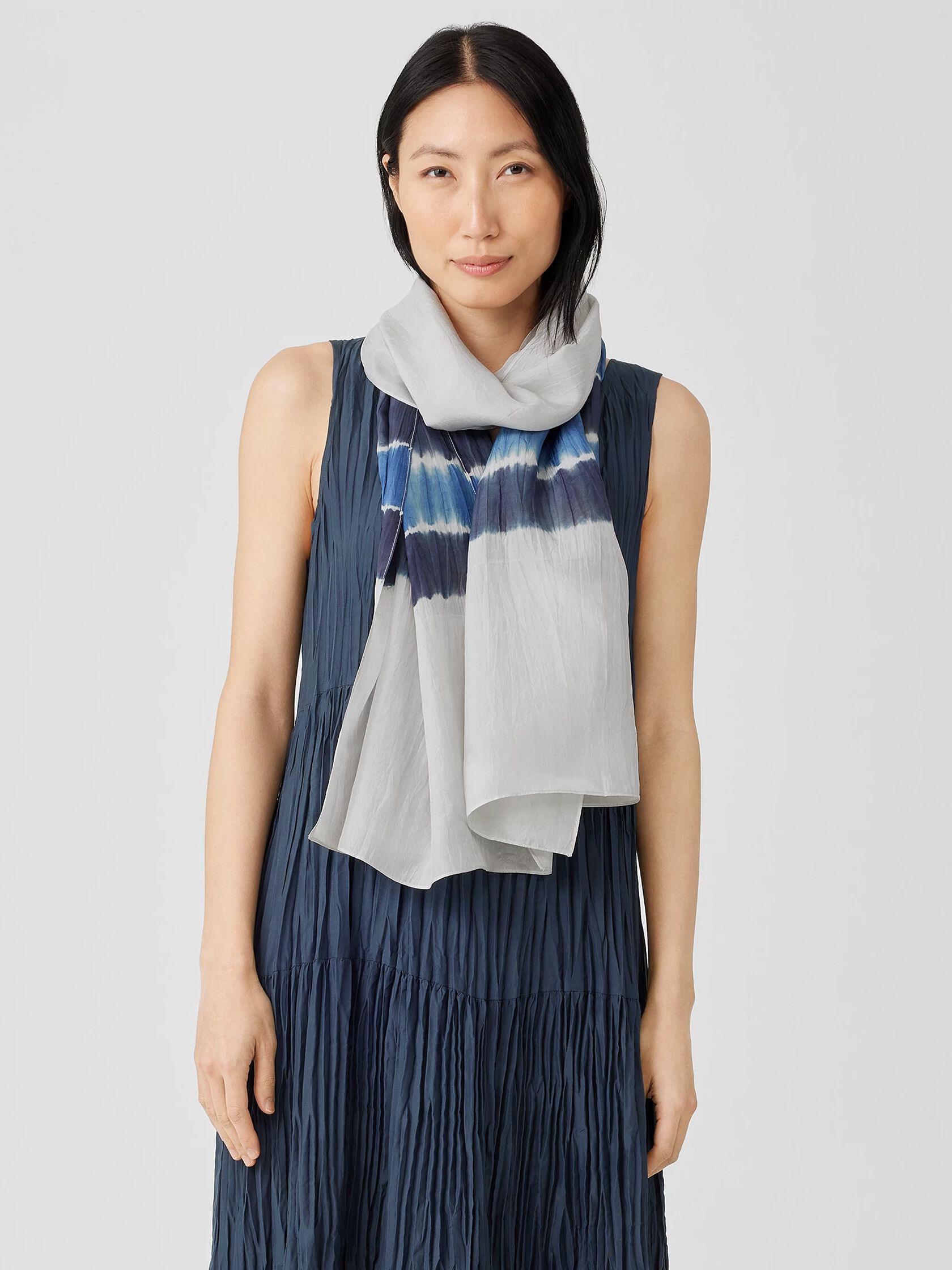 Hand-Dyed Silk Scarf