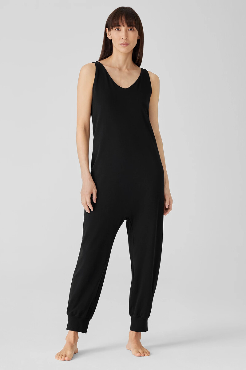 Organic Cotton Interlock Sleep Jumpsuit Organic Cotton Interlock Sleep Jumpsuit