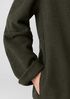 Lightweight Boiled Wool High Collar Jacket in Regenerative Wool